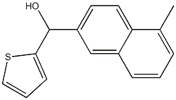 (5-METHYLNAPHTHALEN-2-YL)(THIOPHEN-2-YL)METHANOL Struktur