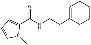 N-[2-(cyclohexen-1-yl)ethyl]-2-methylpyrazole-3-carboxamide Struktur