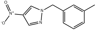 1-[(3-methylphenyl)methyl]-4-nitro-1H-pyrazole Struktur