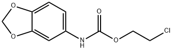 Benzo[1,3]dioxol-5-yl-carbamic acid 2-chloro-ethyl ester Struktur