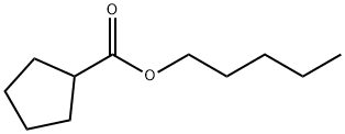 Cyclopentanecarboxylic acid, pentyl ester Struktur