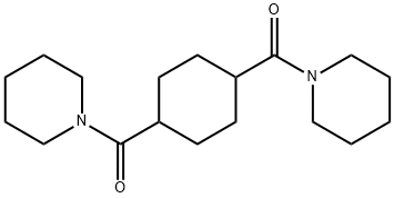 1,1'-[1,4-cyclohexanediyldi(carbonyl)]dipiperidine Struktur