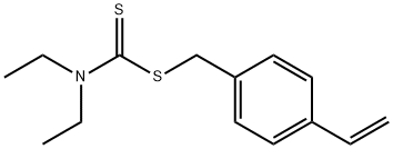 Carbamodithioic acid, diethyl-, (4-ethenylphenyl)methyl ester Struktur