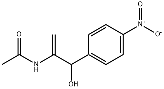 2-ACETAMIDO-1-HYDROXY-1-(4-NITROPHENYL)-2-PROPENE Struktur