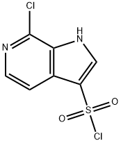 1H-PYRROLO[2,3-C]PYRIDINE-3-SULFONYL CHLORIDE, 7-CHLORO-, 1001413-18-8, 結(jié)構(gòu)式