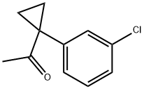 1-(1-(3-Chlorophenyl)cyclopropyl)ethanone Struktur