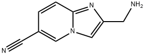 2-Aminomethyl-imidazo[1,2-a]pyridine-6-carbonitrile Struktur