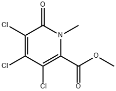 Methyl 3,4,5-trichloro-1-methyl-6-oxo-1,6-dihydropyridine-2-carboxylate Struktur