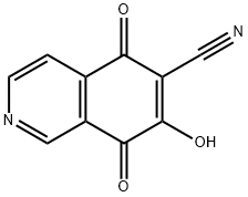 7-Hydroxy-5,8-dioxo-5,8-dihydroisoquinoline-6-carbonitrile Struktur