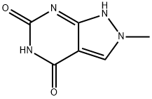 2-Methyl-2H-pyrazolo[3,4-d]pyrimidine-4,6(5H,7H)-dione Struktur