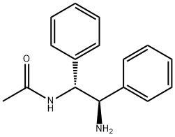 N-[(1R,2R)-2-amino-1,2-diphenylethyl]-Acetamide Struktur