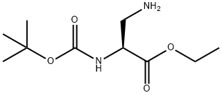 3-Amino-N-Boc-L-alanine ethyl ester Struktur