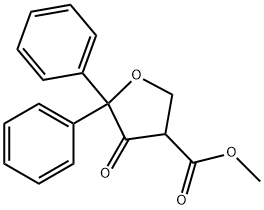 Methyl 4-oxo-5,5-diphenyltetrahydrofuran-3-carboxylate Struktur