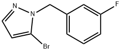 5-Bromo-1-(3-fluorobenzyl)-1H-pyrazole Struktur