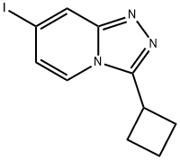 3-Cyclobutyl-7-iodo- 1,2,4-triazolo[4,3-a]pyridine Struktur