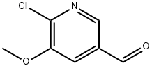 6-chloro-5-methoxynicotinaldehyde Struktur