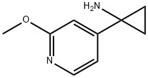 1-(2-methoxypyridin-4-yl)cyclopropan-1-amine Struktur