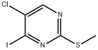 5-chloro-4-iodo-2-(methylthio)pyrimidine Struktur