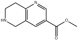 5,6,7,8-Tetrahydro-[1,6]naphthyridine-3-carboxylic acid methyl ester Struktur