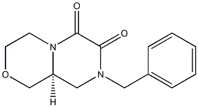 (S)-8-Benzylhexahydropyrazino[2,1-C][1,4]Oxazine-6,7-Dione Struktur