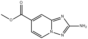 2-Amino-[1,2,4]triazolo[1,5-a]pyridine-7-carboxylic acid methyl ester Struktur