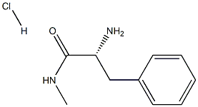 (R)-a-Amino-N-methyl-benzenepropanamide HCl Struktur