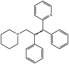 (Z)-2-(1,2-Diphenyl-3-(piperidin-1-yl)prop-1-en-1-yl)pyridine Struktur