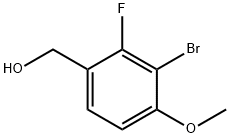 (3-bromo-2-fluoro-4-methoxyphenyl)methanol Struktur