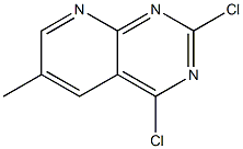 2,4-dichloro-6-methyl-pyrido[2,3-d]pyrimidine Struktur