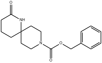 Benzyl 2-Oxo-1,9-Diazaspiro[5.5]Undecane-9-Carboxylate Struktur