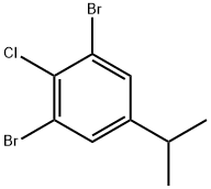 4-Chloro-3,5-dibromoisopropylbenzene Struktur