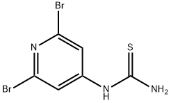 1-(2,6-Dibromopyridin-4-yl)thiourea Struktur