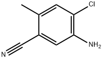 5-Amino-4-chloro-2-methyl-benzonitrile Struktur