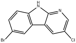 6-bromo-3-chloro-9H-pyrido[2,3-b]indole Struktur