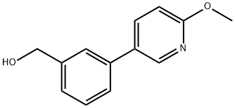 3-(6-methoxy-3-pyridinyl)benzenemethanol Struktur