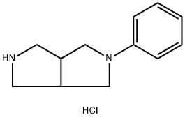 2-Phenyl-octahydro-pyrrolo[3,4-c]pyrrole dihydrochloride Struktur