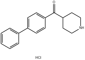 Biphenyl-4-yl-piperidin-4-yl-methanone hydrochloride Struktur