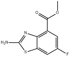 2-Amino-6-fluorobenzothiazole-4-carboxylic acid methyl ester Struktur