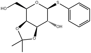 Phenyl 3,4-O-(1-methylethylidene)-1-thio-beta-D-galactopyranoside Struktur