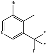 3-Bromo-4-methyl-5-(trifluoromethyl)pyridine Struktur