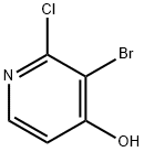 3-Bromo-2-chloropyridin-4-ol Struktur