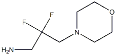 2,2-Difluoro-3-morpholinopropan-1-amine Struktur