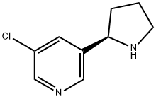 (R)-3-Chloro-5-pyrrolidin-2-yl-pyridine Struktur