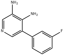 5-(3-fluorophenyl)pyridine-3,4-diamine Struktur