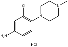 3-Chloro-4-(4-methylpiperazin-1-yl)aniline trihydrochloride Struktur