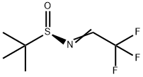 (r)-2-methyl-n-[(1e)-2,2,2-trifluoroethylidene]propane-2-sulfinamide Struktur