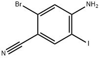 4-Amino-2-bromo-5-iodo-benzonitrile Struktur