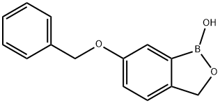 6-benzyloxy-1,3-dihydro-1-hydroxy-2,1-benzoxaborole Struktur