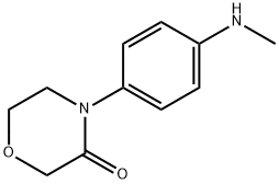 4-(4-(methylamino)phenyl)morpholin-3-one Struktur