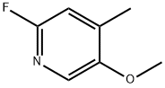 2-Fluoro-5-methoxy-4-methylpyridine Struktur